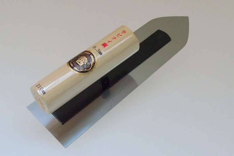 Stainless Steel Plastering Trowel with Zigzag Teeth - Hand